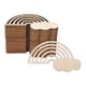 thumbnail image 4 of 30 Piezas De Artesanía De Madera De Arcoíris Para Regalos De Navidad, Fabricación De Carteles, 4 of 5