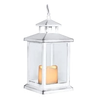 Vgo - Fanal Plástico Con Vela Led Fn1430 Blc