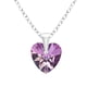 thumbnail image 1 of Collar con colgante de corazón de cristal de 10 mm, 1 of 2