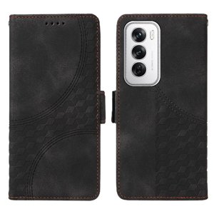 Carcasa Foxdock Oppo Reno 12 5G De Cuero Pu, Diseño Acolchado Clásico, Protección Contra Caídas Y Rayones