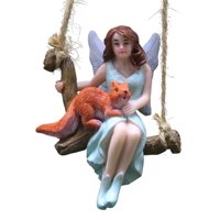 Magideal - Estatua Colgante De Jardín De Hadas, Decoración Del Hogar, Planta De Césped, Bonsái, Figuras En Miniatura
