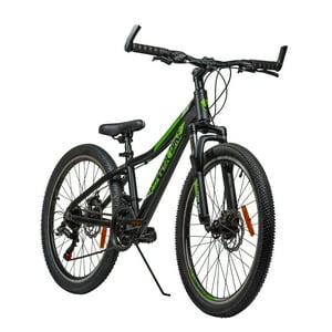 Powerbike - Bicicleta Mtb Aro 24 Negra/Verde Skyler