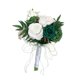 thumbnail image 1 of Flor De Dama De Honor Nupcial Con Ramo De Boda Para Boda Hogar Graduación Verde Blanco, 1 of 5