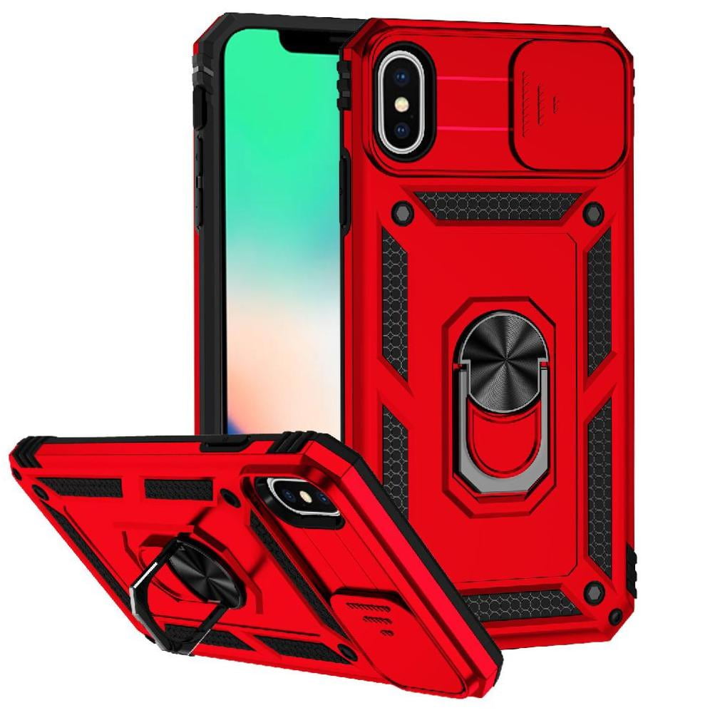 Estuche Gangxun Para Iphone Xs Max, Soporte Giratorio 360°, Estilo Mecánico Y Magnético