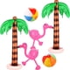 thumbnail image 1 of Set inflable de palmeras, flamencos y pelotas de playa, 1 of 7