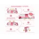thumbnail image 4 of Bañera Tina Baño Bebe Plegable Portátil Con Cojín Termometro, 4 of 5