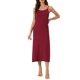 thumbnail image 2 of INSPIRE CHIC Vestido de Noche de Mujer de Rayón Suave sin Mangas con Tirantes Finos y Cuello Redondo para Primavera Verano Talla XS Burdeos, 2 of 6