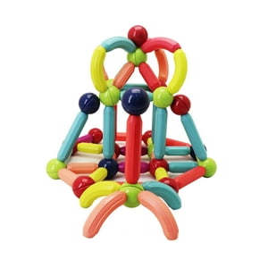 Magnescape - Bastones Magnéticos De Construcción 92 Piezas - Libre De Plomo