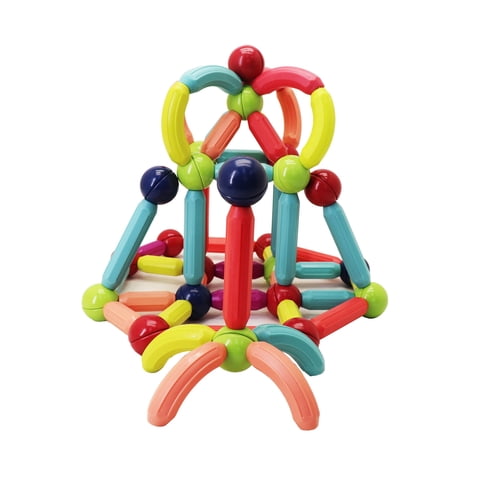 Magnescape - Bastones Magnéticos De Construcción 92 Piezas - Libre De Plomo