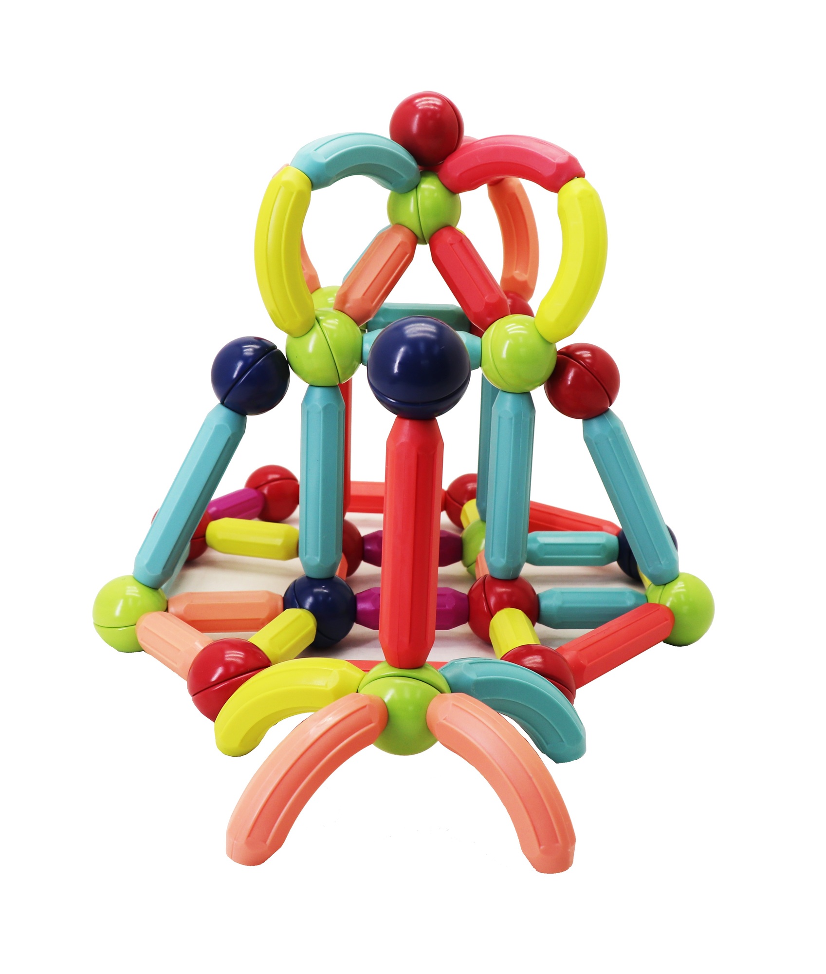 Magnescape - Bastones Magnéticos De Construcción 92 Piezas - Libre De Plomo