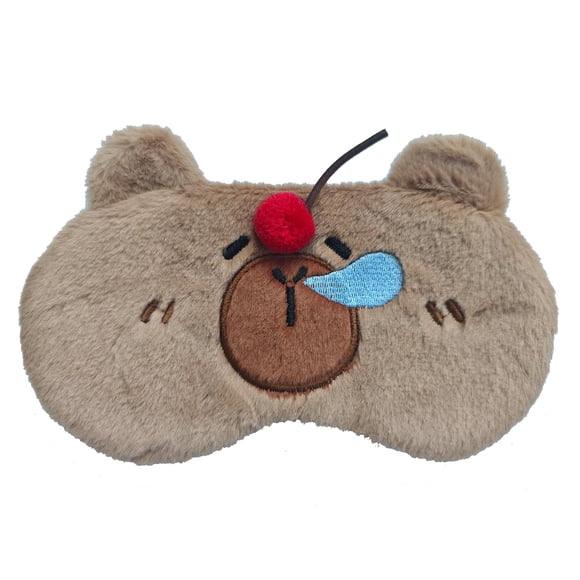 Máscara de Dormir HXINFU Capibara Navidad 20x12 cm