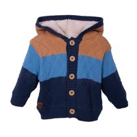 Pillin - Chaleco Bebé Niño Con Botones Forrado Peludito Azul