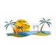 thumbnail image 4 of Decoración de pared de metal con diseño de playa tropical, esculturas de árboles costeros, arte rústico de palmera para oficina, decoración de baño al, 4 of 5