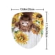 thumbnail image 1 of 1pc/4pcs Sunflower & Cow Pattern Bath Rugs and Shower Curtain Set - Waterproof, Non-Slip, U-Shaped Toilet Mat, Toilet Cover, and Bathroom Accessories - Home Decor, 1 of 5