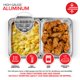 thumbnail image 4 of Juego de platos tipo buffet desechables Stock Your Home (paquete de 5), tamaño completo 53 x 33 cm, tamaño medio 32 x 27 cm, aluminio, 4 of 7