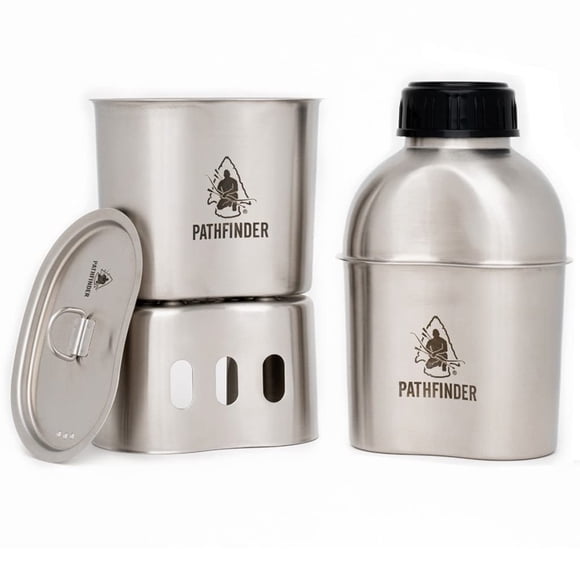 Set de cocina The Pathfinder School Metal Canteen, equipo de camping