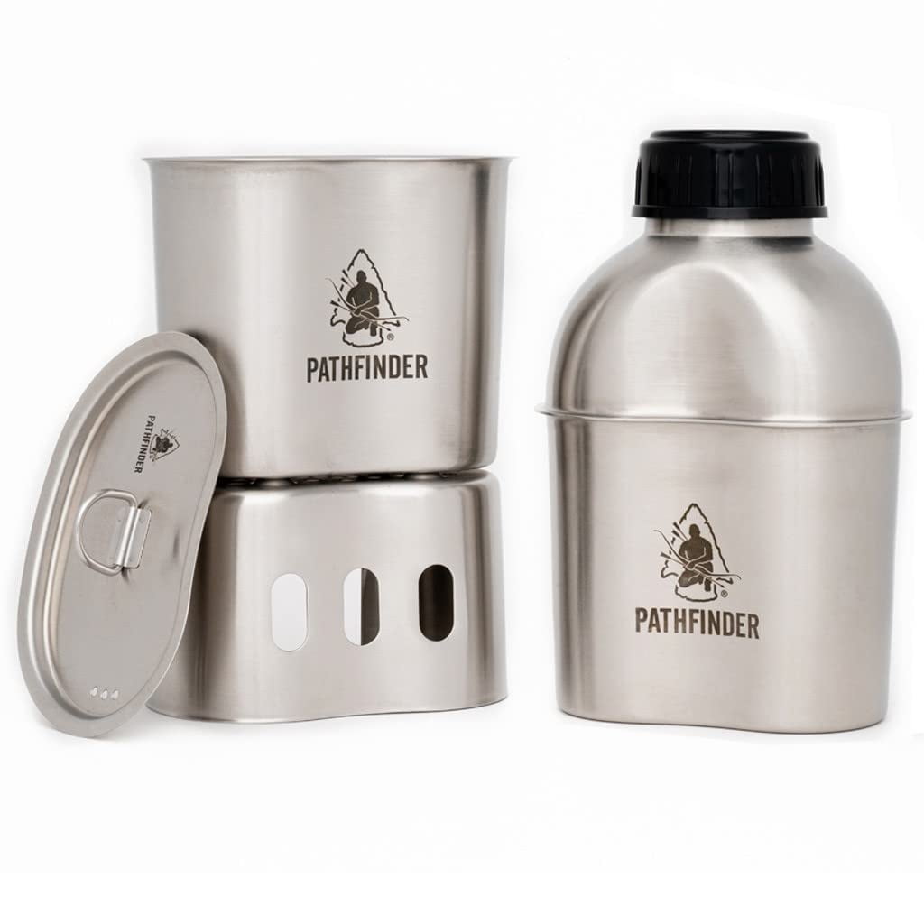 Set De Cocina The Pathfinder School Metal Canteen, Equipo De Camping