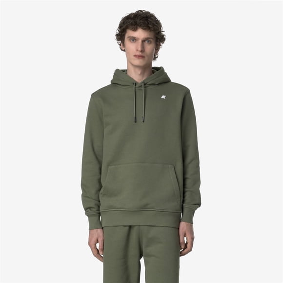 Polerón K-Way Men Barnie French Terry Green Lichen
