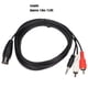 thumbnail image 5 of Cable adaptador de sonido DIN de 8 pines a 2 RCA de 3,5 mm (macho a macho) para amplificador, receptor y subwoofer (1,8 m), 5 of 8