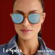 thumbnail image 2 of Gafas de sol Le Specs Bandwagon Raw Sugar/Ice Blue, 2 of 7