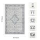 thumbnail image 4 of Alfombra Rugxara 122x152 cm Boho Lavable Azul, 4 of 9
