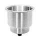 thumbnail image 1 of Portavasos de copa de acero inoxidable cepillado para Marine Boat RV Camper Truck, 1 of 2