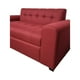 thumbnail image 2 of Sofa Dos Cuerpos Brazo Redondo Lino Rojo, 2 of 3