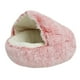 thumbnail image 2 of Cama Semicerrada Para Gatos, Nido Suave Antideslizante Para Dormir, Cálido Para Invierno, Para Cachorros, Rosa, 2 of 6