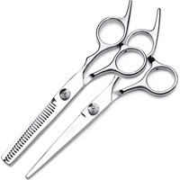 Genérico - Set Tijera Corte Filo Navaja + Esculpidora