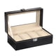 thumbnail image 1 of Estuche para Reloj, Organizador de Relojes para Hombres Y Mujeres, Estuche de Almacenamiento para Exhibición de Relojes de material cuero PU, Captura de Bloque 4 ranuras, 1 of 5
