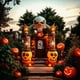 thumbnail image 3 of Arco de Calaveras Inflable con 8 Luces LED 2,7 m Halloween - Frank & Mortis, 3 of 3