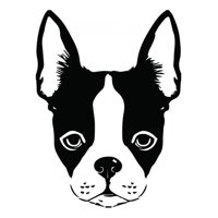 Rienda Libre Graphics - Decomural Boston Terrier Dog Pet Animals Ws-34672