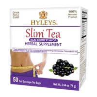 Tea Hyleys Slim Tea Para Bajar De Peso Con Acai Berry, 50 Bolsitas De Té
