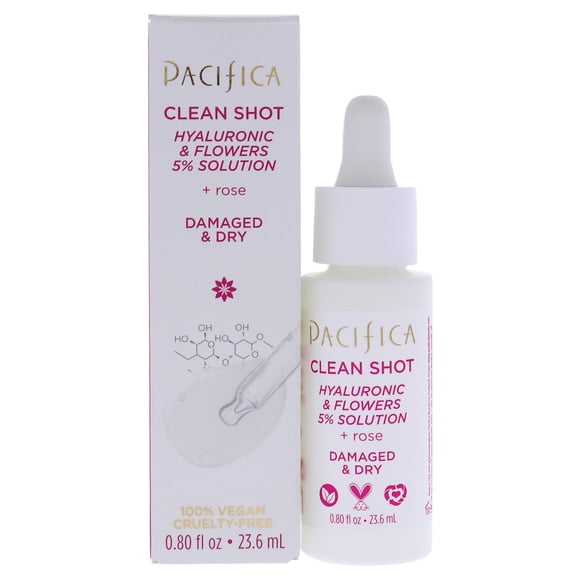 Suero Pacifica Clean Shot Hyaluronic and Flowers 5%