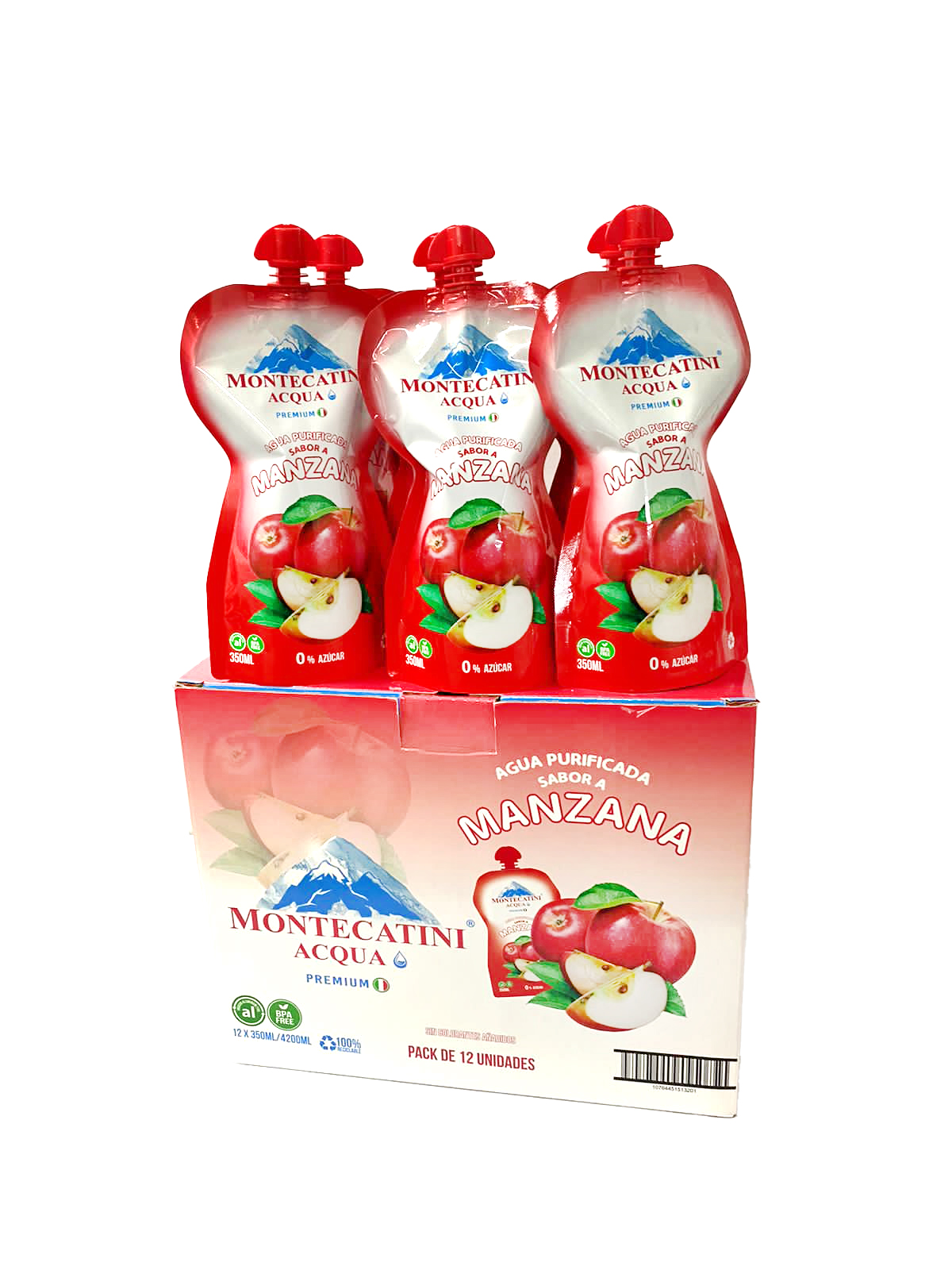 Montecatini Acqua Sabor Manzana Pack X12