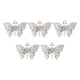 thumbnail image 1 of 5 Piezas De Encantadores Dijes De Mariposa En 3D Para Pulseras, Pendientes Y Collares, 1 of 5