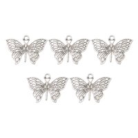 Bothyi - 5 Piezas De Encantadores Dijes De Mariposa En 3D Para Pulseras, Pendientes Y Collares