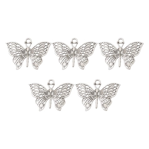 Bothyi - 5 Piezas De Encantadores Dijes De Mariposa En 3D Para Pulseras, Pendientes Y Collares