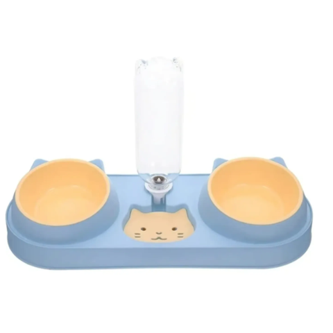 Genérico - Cuencos Para Gatos Para Comida Y Agua Dobles