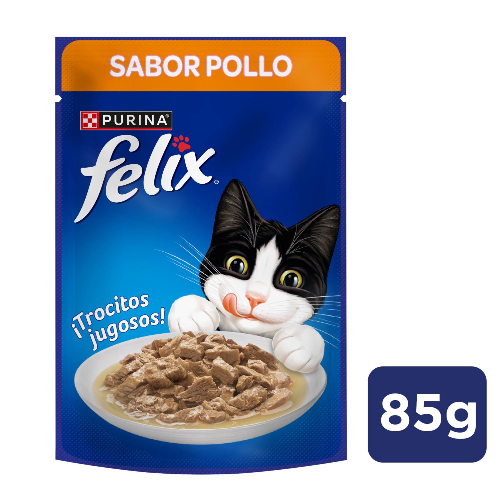 Alimento Húmedo Gato Adulto Sabor Pollo E Hígado Pouch 85 g Felix