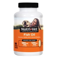 Suplementos Nutri-Vet Aceite De Pescado Para Piel Y Pelo De Perros, 100 Cápsulas Blandas