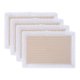 thumbnail image 1 of Juego de manteles rústicos de 4 manteles rectangulares tejidos para decoración de mesa de comedor interior y exterior, lavables, mantel de cocina, limpiar con paño, albaricoque, 17.7x11.8 pulgadas, 1 of 6