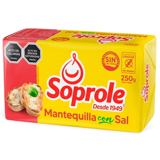 Mantequilla Con Sal 250 g Soprole