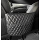 thumbnail image 2 of Portador de bolsillo de bolsillo de la red del coche entre los asientos, organizador de coche de bolsillo acolchado de lujo con 2 bolsillos extra para almacenamiento, negro, 2 of 3