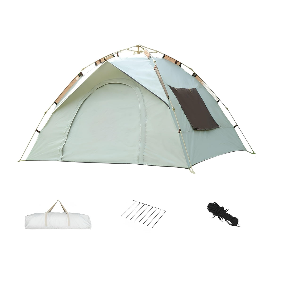 Lubabycas - Carpa Camping Automática 4 Personas Con Accesorios Roof Gris
