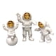 thumbnail image 1 of Figuras De Astronautas Modernas Estatua De Astronauta Estante Hecho A Mano Decoración Coleccionable Dorado, 1 of 5
