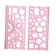 thumbnail image 1 of Regla Geométrica De Plantilla De Dibujo Multifuncional Para Edificio De Matemáticas Rojo, 1 of 5