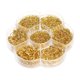 thumbnail image 1 of 1 Caja De Anillos De Salto Chapados En Hierro De Tamaño Mixto Sin Soldar Para Hacer Joyas De Oro, 1 of 4