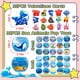 thumbnail image 2 of Regalos de San Valentín para niños Kiss Monkey con animales marinos Pop Fidget Toys, 32 unidades, 2 of 6