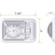 thumbnail image 2 of Luz de techo LED RV Leisure LED 12V 3W 300 lm, 2 unidades, 2 of 3